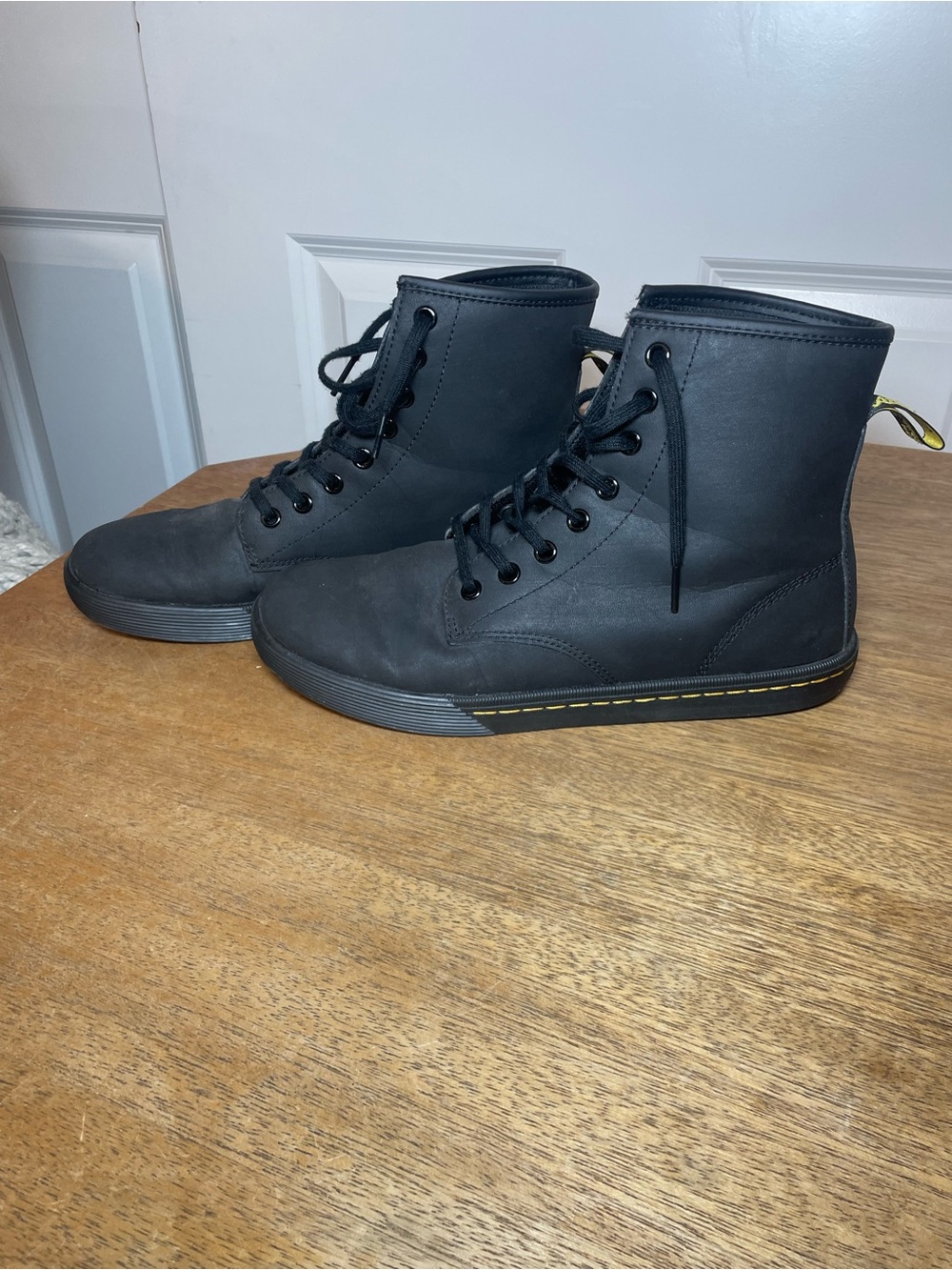 Dr. Martens Sheridan Black Leather Lace-Up Boots Women’s US 8 EU 39 - Picture 6 of 10